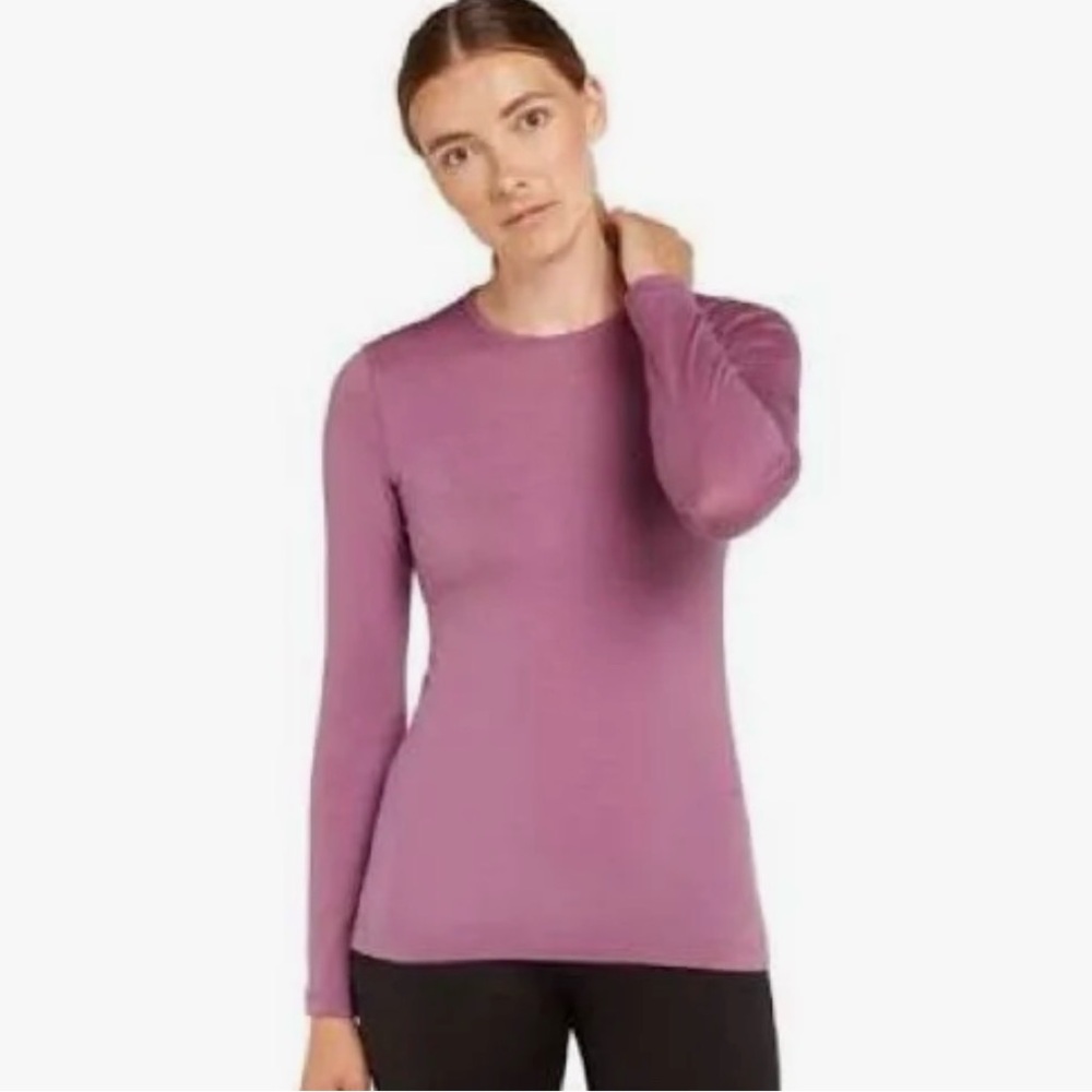 NWT Icebreaker Women Merino LS Oasis Base Layer Crew 200 Size M